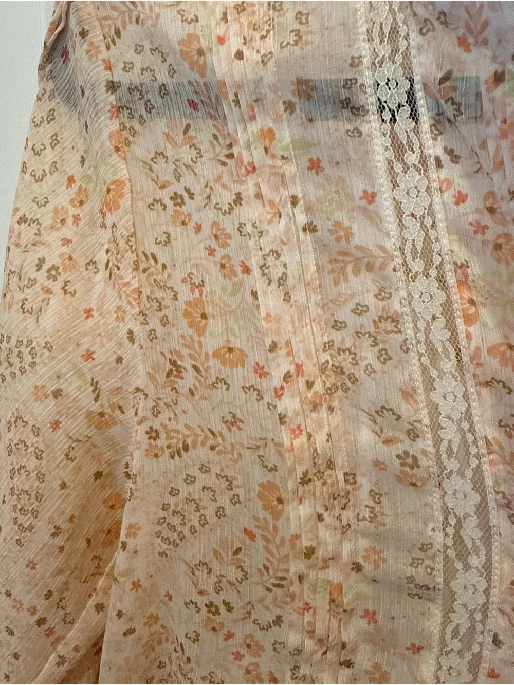 Loft Floral Peasant Blouse - Blush Pink
